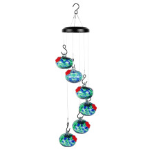 Hummingbird Feeder Wind Chime Dual-Function Rust-Proof Metal