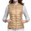Women's Puffer Vest Rose Gold M 1