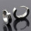 Punk Gothic Hoop Stud Øredobber Rustfritt Stål Rosa 7