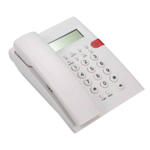 Desktop landline telephone with caller ID white 2
