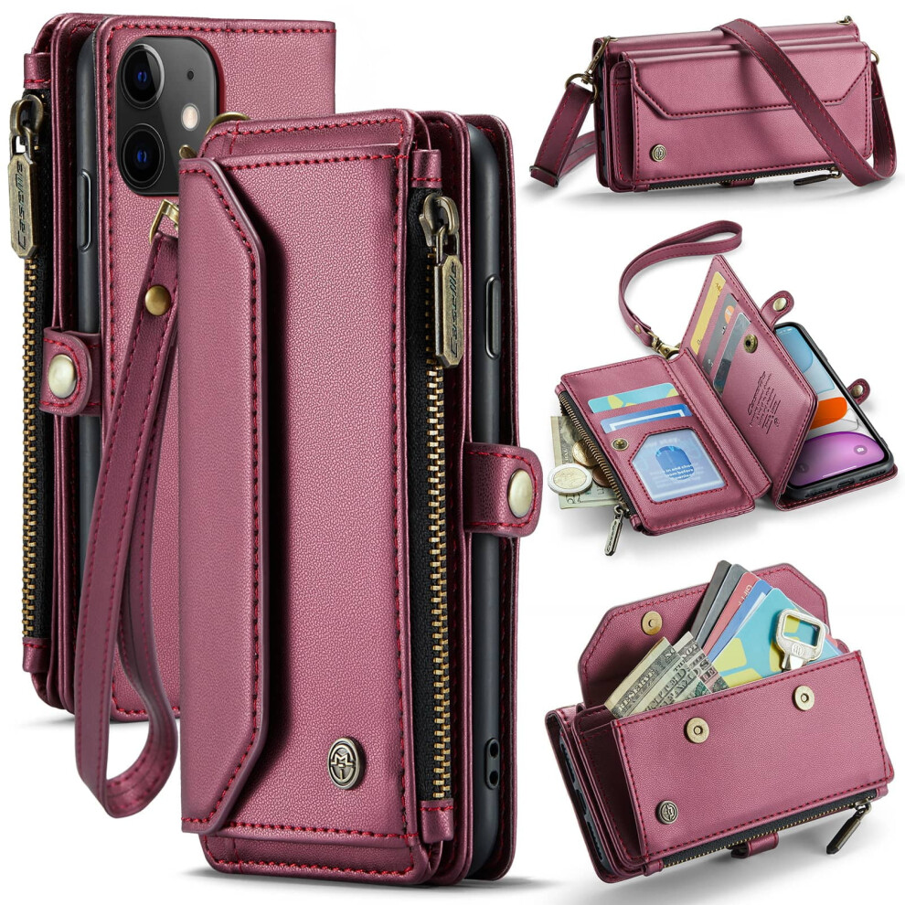 Rfid-Blocking Crossbody Wallet For Iphone 11 Â 7-Card 941196151575