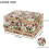 Sewing Basket Box with Removable Tray Rose Floral Print 2