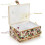 Sewing Basket Box with Removable Tray Rose Floral Print 4
