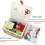 Sewing Basket Box with Removable Tray Rose Floral Print 5