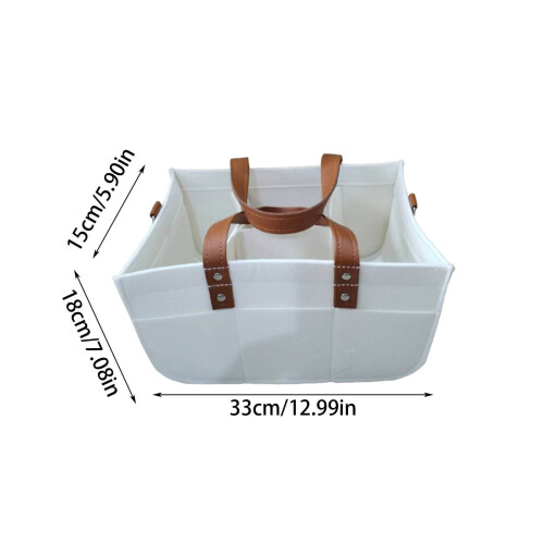 Foldable Storage Bag Diaper Caddy with Removable Inserts 2