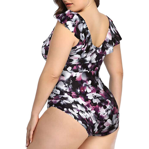 Costume intero da donna con controllo addominale e modesto 2