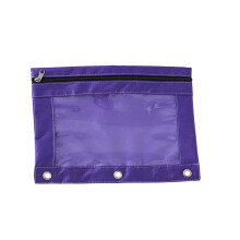 Oxford Cloth Pencil Case 3-Hole Zipper 2-Pack