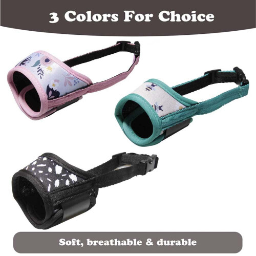 Dog Muzzle Soft Nylon for Small Medium Large Dogs S Green 1
