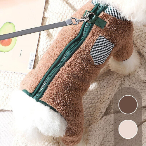 Winter Dog Coat with Rings Khaki XL 2