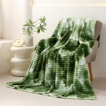 Fleece plaid, groen, zacht, lichtgewicht, wasbaar.