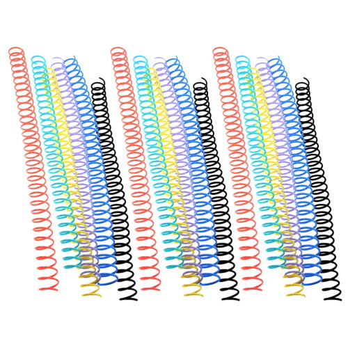 Binder Rings Plastic Spiral Binding Coils 18 pcs