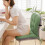 Office Chair Cushion with Back Support Light Green 6