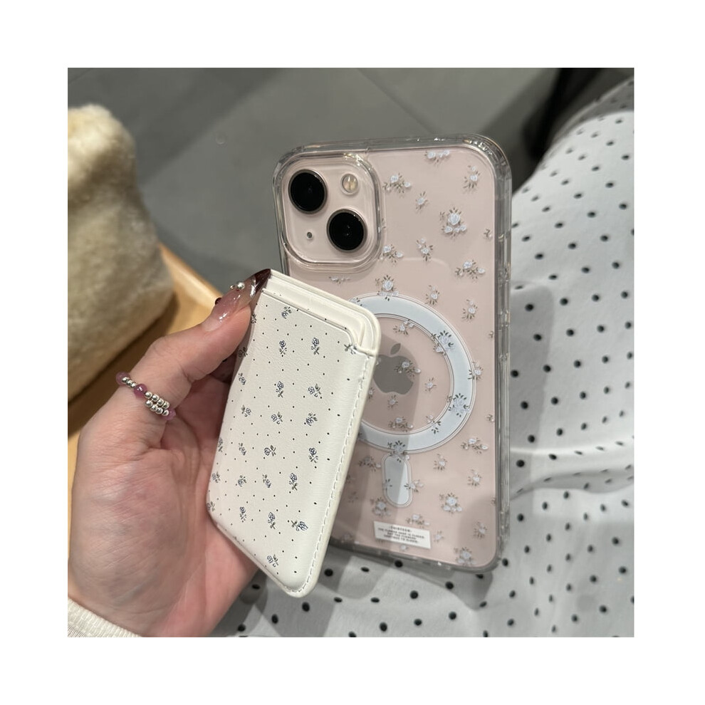 Korean Clear Floral Magsafe Phone Case For Iphone 15Â11 937196953660