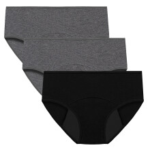 Women's Cotton Menstrual Period Underwear 3-Pack