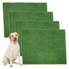 4 Stück Hundegras-Pads für Hunde, 45,7 X 58,4 cm, Künstlicher, Waschbarer, Hoch Saugfähiger Kunstrasen für das Stubenreinheitstraining