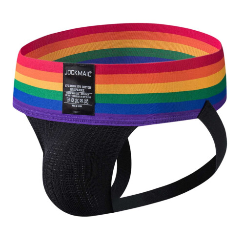 Men's Thong Jockstrap Black Breathable1Pack 1