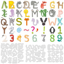 Animal Alphabet Cutting Dies 40 pcs for Paper Crafting