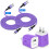 2-Pack USB Charger Block & 10ft Cables, Compatible with iPhone 14/13 1