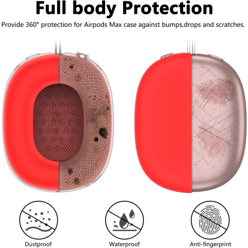 Custodia in silicone per AirPods Max con cuscinetti auricolari e archetto 1