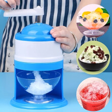 Hand-Crank Ice Shaver for Slushies Snow Cones Smoothies Cocktails - Portable Manual Ice Crusher for Home Desserts