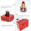 ULTNICE Wooden Nutcracker Music Box Decor 4.5 Inches 3