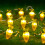 Paaswortel lichtslinger 2 meter, 20 LED's, waterdicht 1