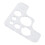 Clear Acrylic Corner Stencil for Leatherwork 3.54 x 3.54 in 6