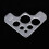 Clear Acrylic Corner Stencil for Leatherwork 3.54 x 3.54 in 7