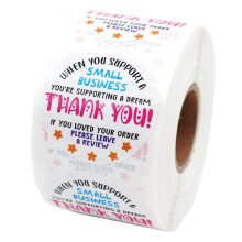 Thank You Stickers for Small Business Owners 500 pcs