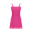 Zweiteiliger Tankini mit hohem Bund, einfarbig rosa, Badeanzug 7