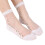 Transparente Knöchelsocken für Damen, weiß, Einheitsgröße 1
