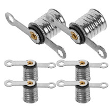 Hemoton 6pcs Light Bulb Sockets Physics Experiment Screw Lamp Holders Miniature Bulb Holders E10