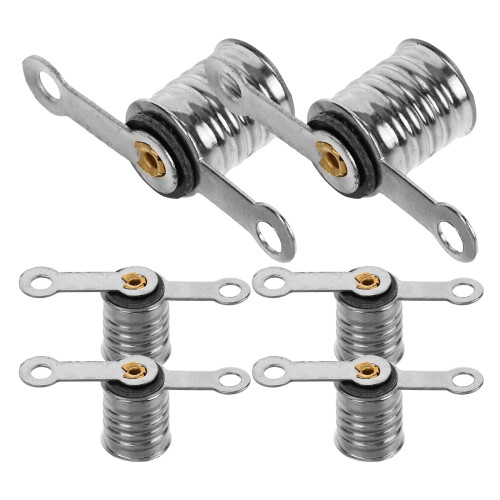 Hemoton 6pcs Light Bulb Sockets Physics Experiment Screw Lamp Holders Miniature Bulb Holders E10