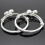 Silver Plated Adjustable Bell Charm Bangle for Toddler 7