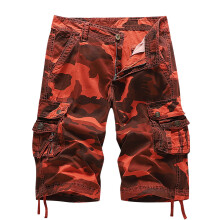 Pantaloncini cargo da uomo in cotone, vestibilità comoda, mimetici, 1 paio