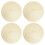 Round PVC Placemats Heat Resistant 4 Pcs Red 8