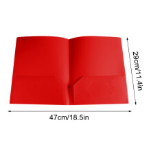 Plastic Ornament Storage Folder with Pockets Letter Size