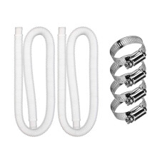 Tuyau de piscine pour pompe de filtration 1,25 pouce 1,5 m Collier de serrage métallique