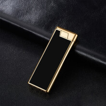 Briquet coupe-vent en métal rechargeable au butane (1 pièce)