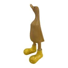 Resin Mallard Statue Garden Decor Blue Green Yellow