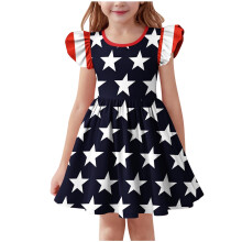 Girls USA Flag Dress for 4th of July Blue Size 7-8 Years