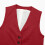 Women's Linen Blend Vest Jacket Red 6