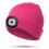 Bonnet LED unisexe rechargeable USB chaud en maille 1