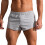 Herre treningsshorts i bomull med elastisk midje, grå 2
