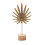 Gold Leaf Table Sculpture Modern Metal Ornament with Base 1