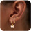 Set cercei rotunzi din argint 925, 3 perechi 1