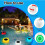 Solar LED pool floater with colorful lights 1 pack 1