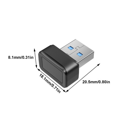 Κλειδί ασφαλείας USB με συσκευή ανάγνωσης δακτυλικών αποτυπωμάτων Ανίχνευση 360 1