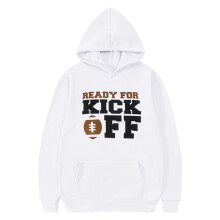 Kids Football Letter Hoodie Sweatshirt Soft Warm Pullover