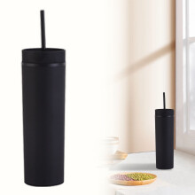 Gobelet isotherme fin en acrylique mat 473 ml (16 oz) à double paroi.